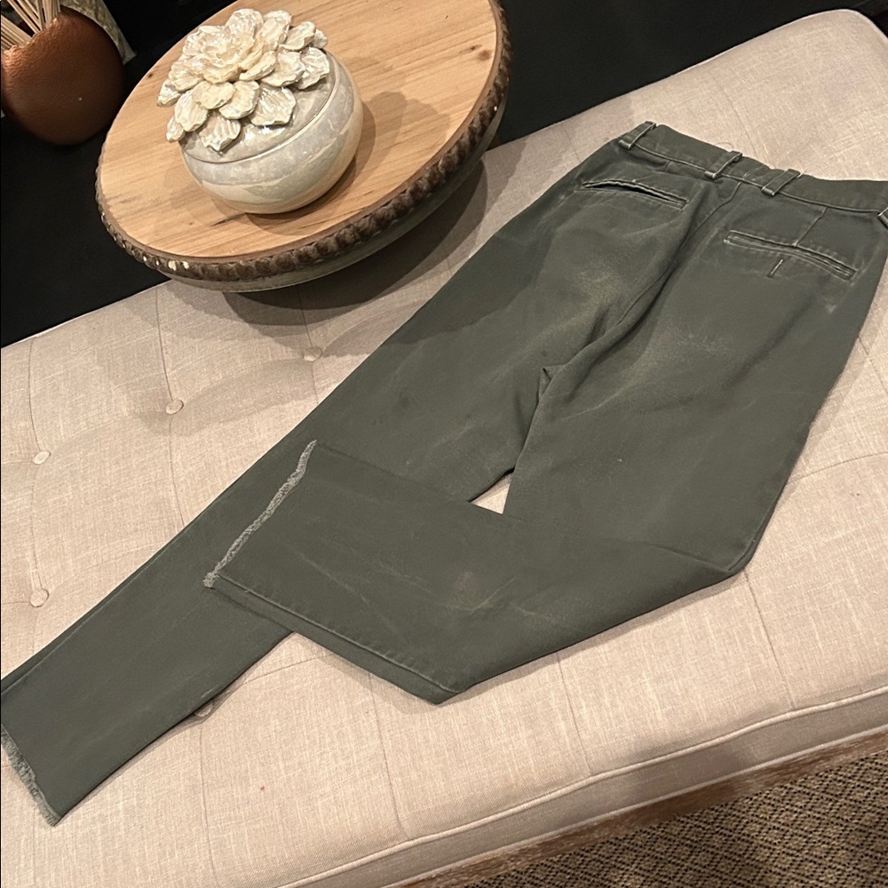 American Apparel Men’s Work Pant in Olive Green Size 27